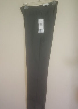 Slimsation Women's Golf Pants size 4 Narrow Leg Pull On Tummy Control Gray